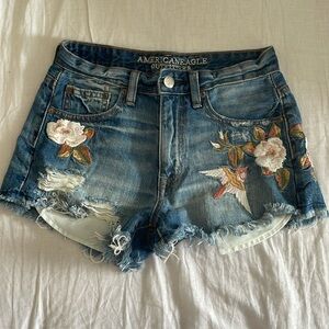 NWOT High Rise Festival Denim Shorts
